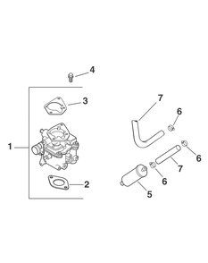 Kohler - Fuel System Diagram and Parts List for 467 4X4-1B017G-Before-37ACD710 Cub Cadet Lawn Tractor Accessories
